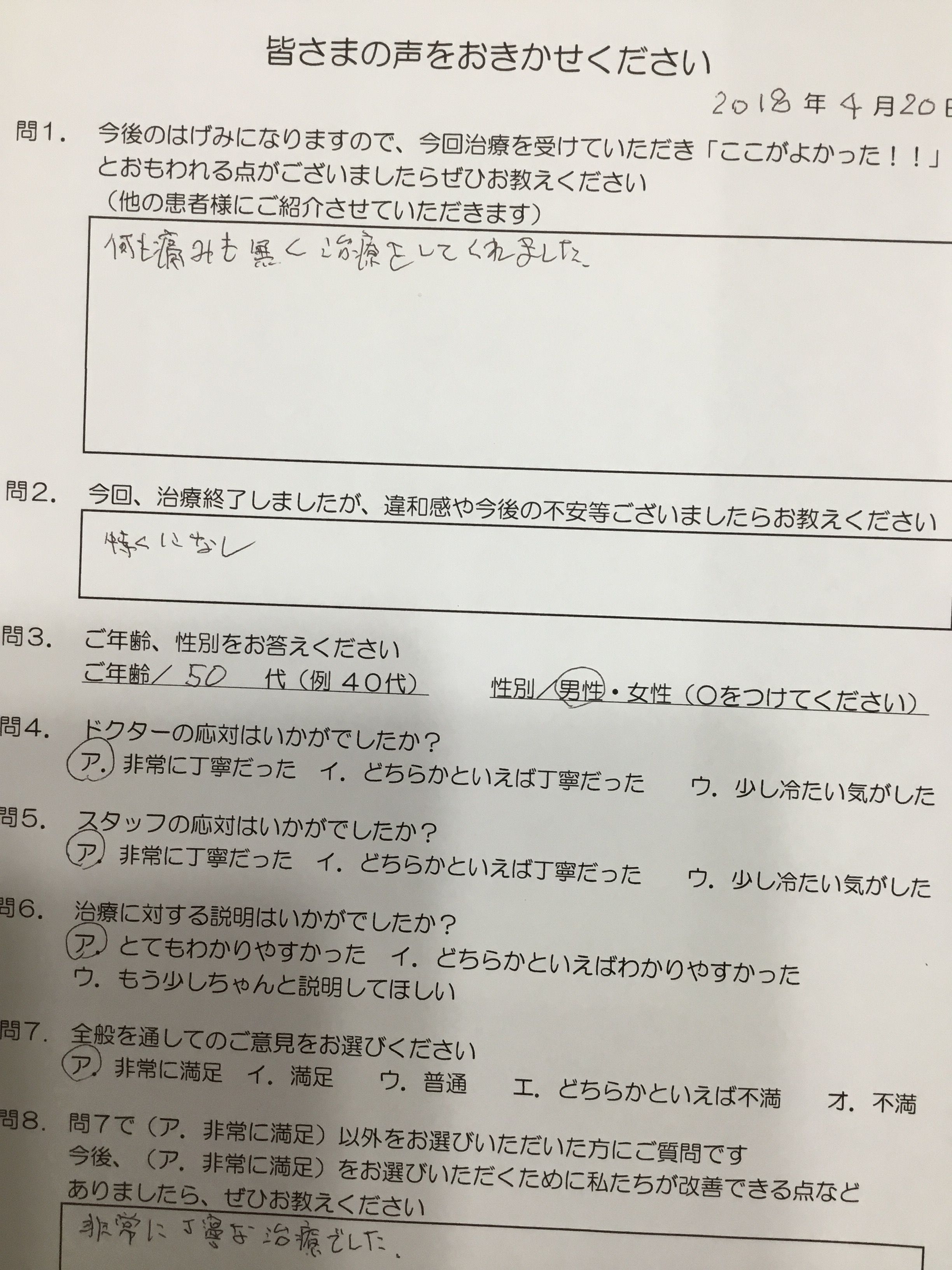 名張市在住、口コミ、歯医者