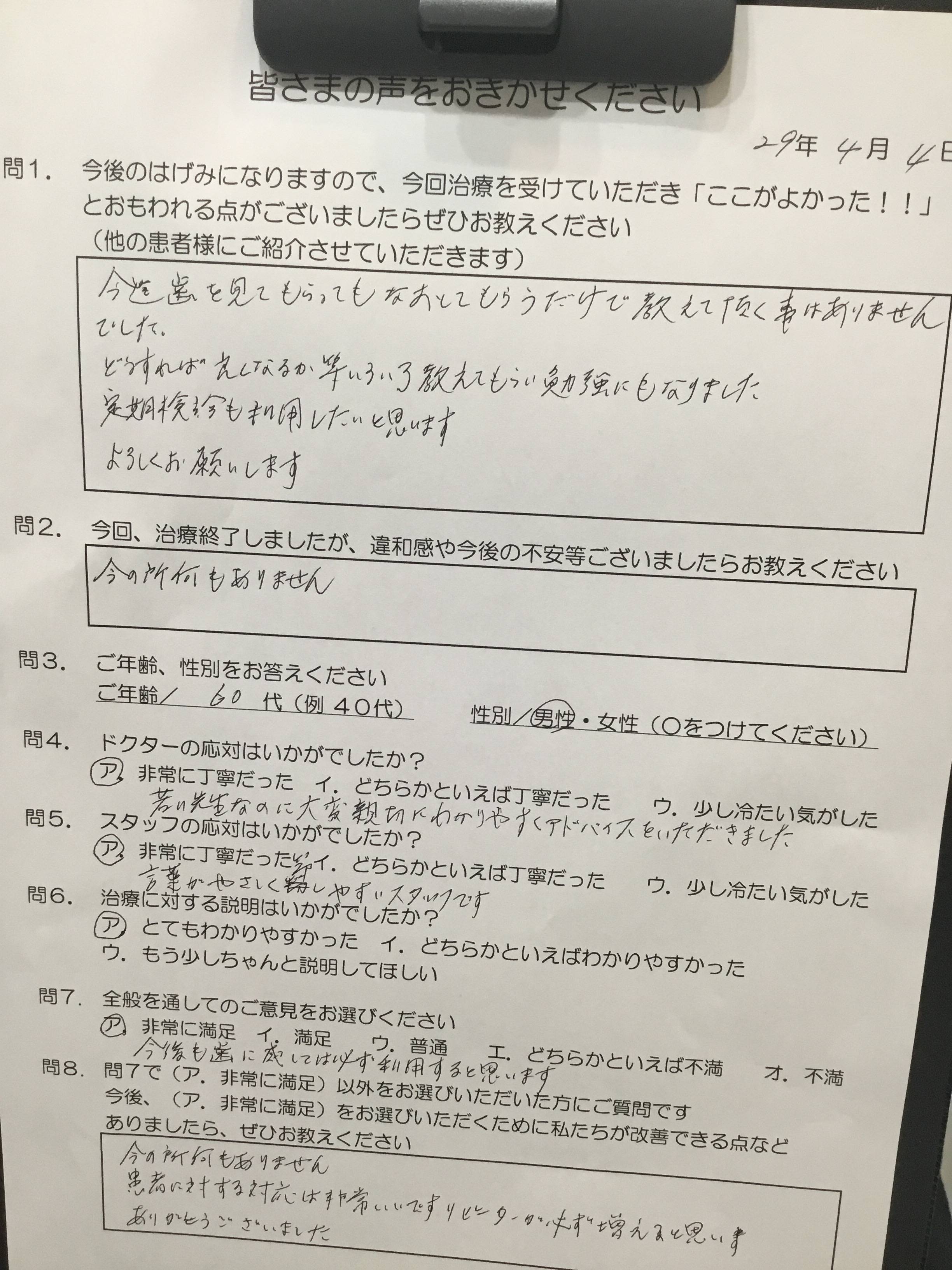 かめい歯科の評判