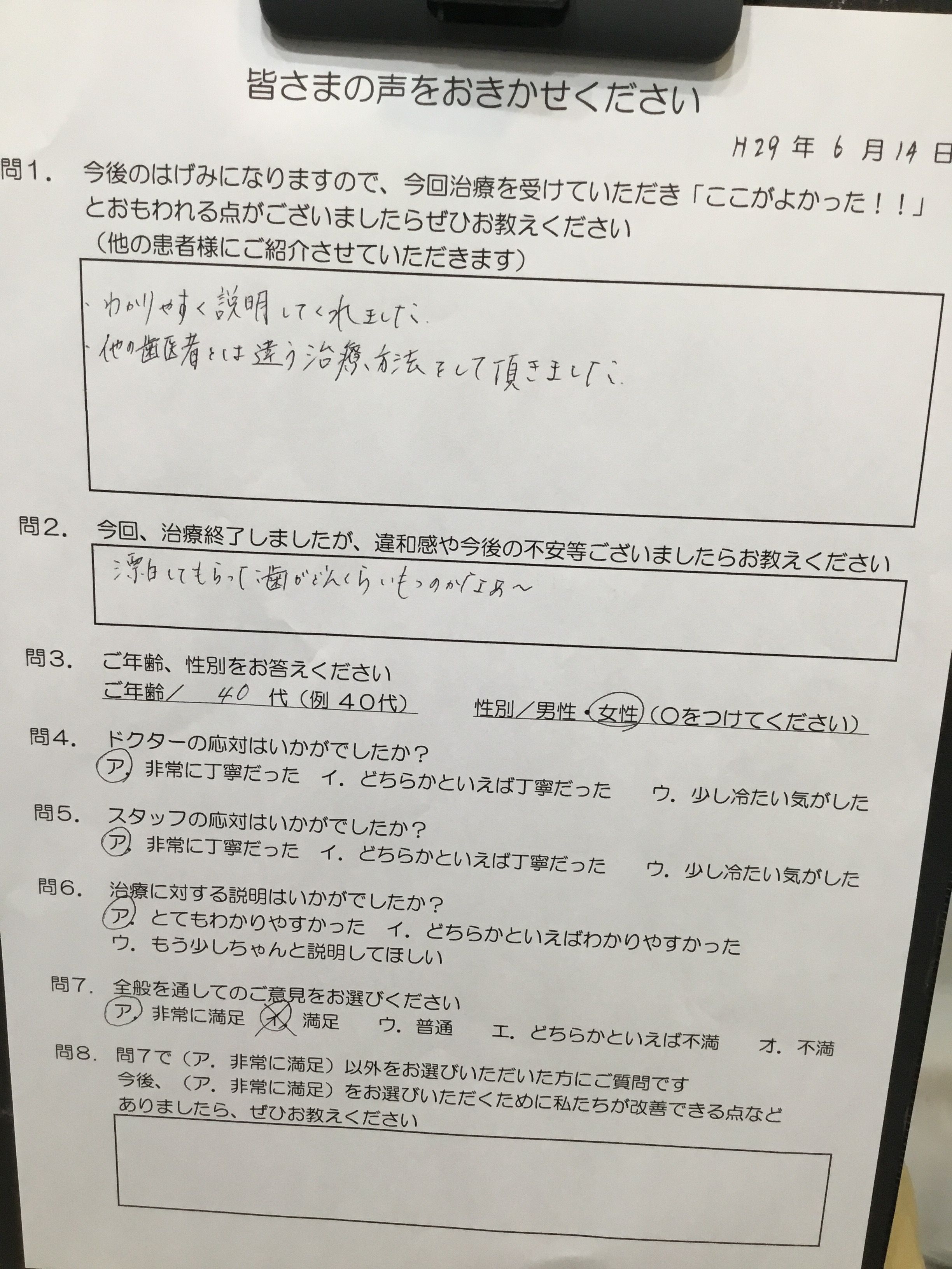 かめい歯科の評判