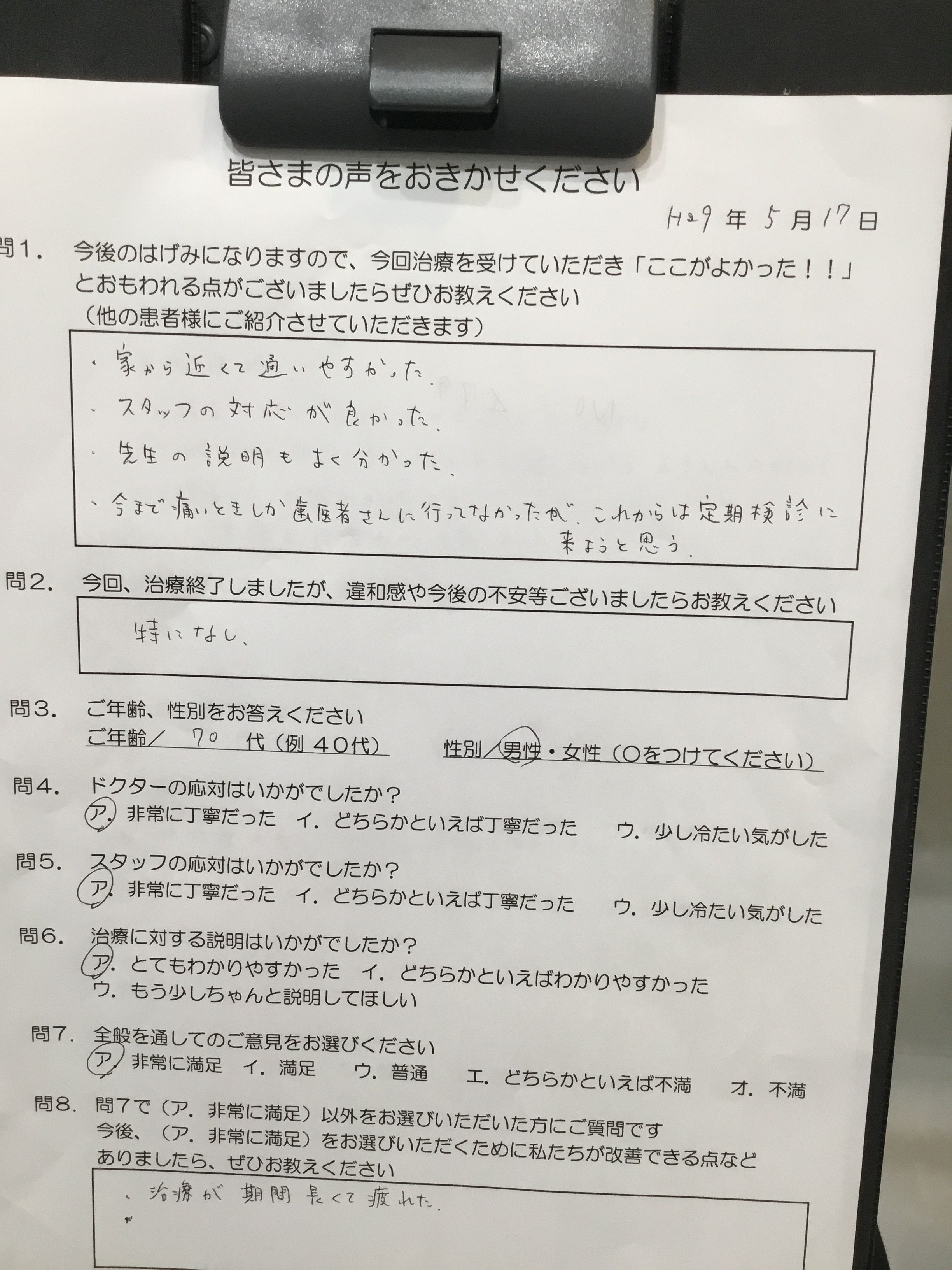かめい歯科の評判