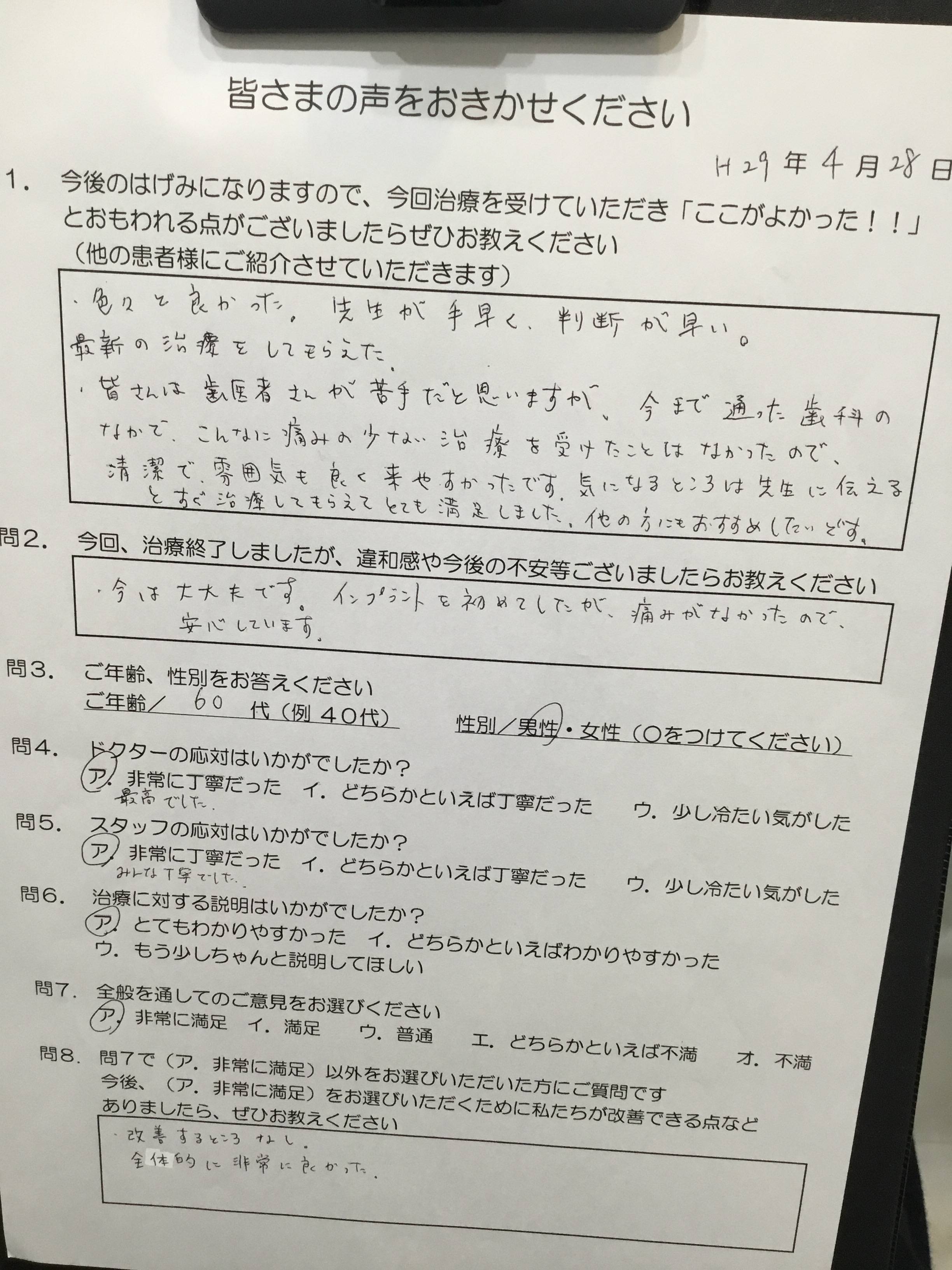 かめい歯科は治療が早い