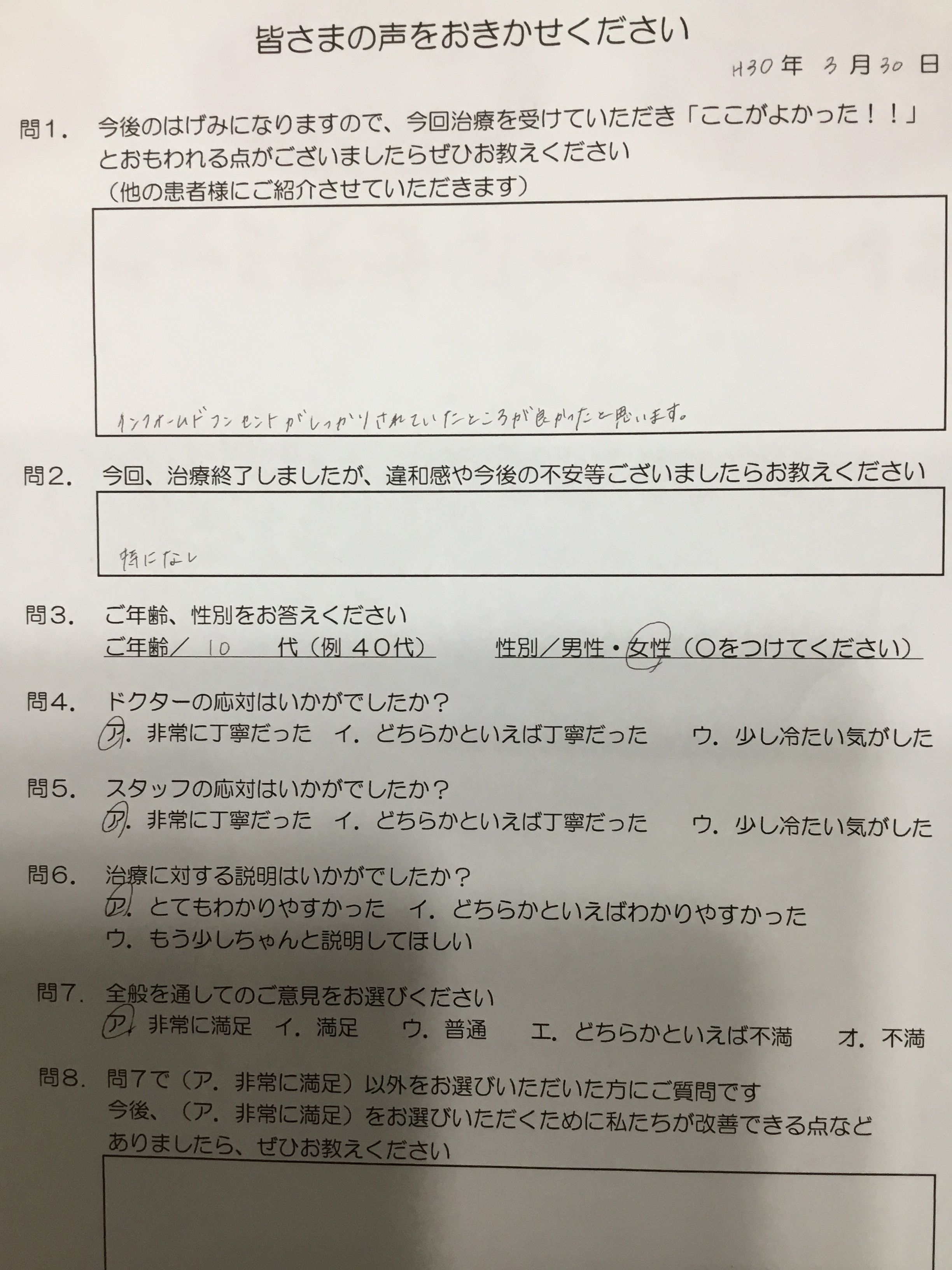名張市在住、歯医者、口コミ
