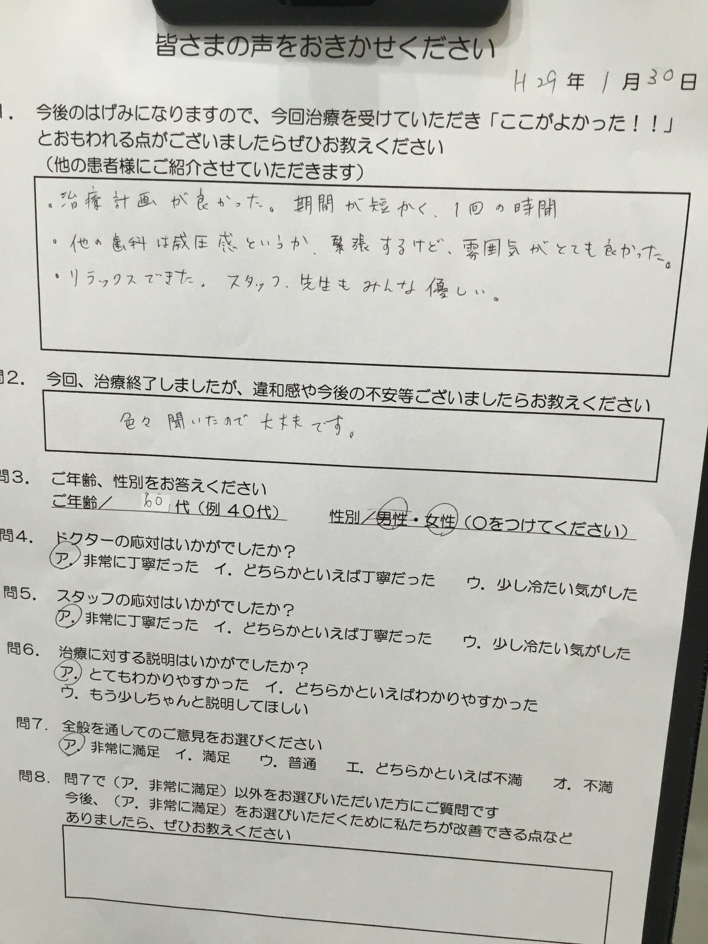 かめい歯科の評判